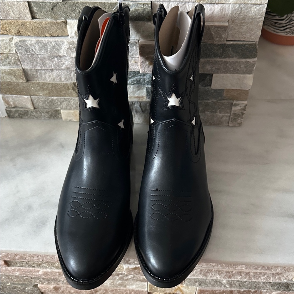 Wonder Nation Big Girls Star Western Cowgirl Boots Size 6 - Picture 5 of 12